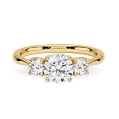 Magnolia Three Stone Ring