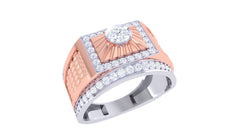 Geraldo Solitaire Mens Ring