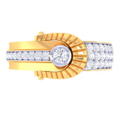 George Solitaire Mens Ring