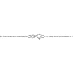 .925 Sterling Silver 1/4 Cttw Prong Set Round-Cut Diamond Cross 18" Pendant Necklace - (I-J Color, I3-Promo Quality)-1