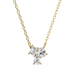 Eileen Three Stone Pendant