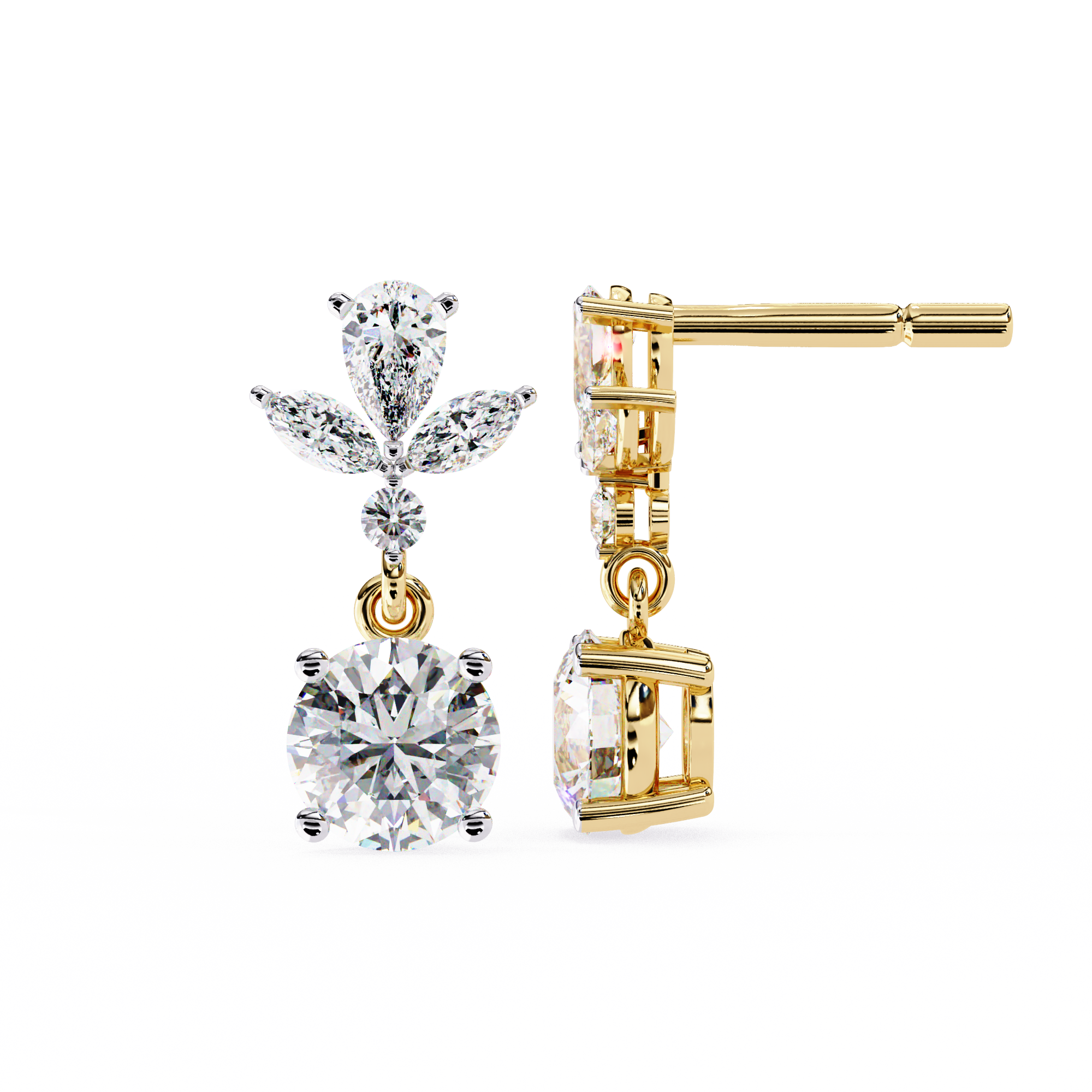 Ivory Diamond Earring
