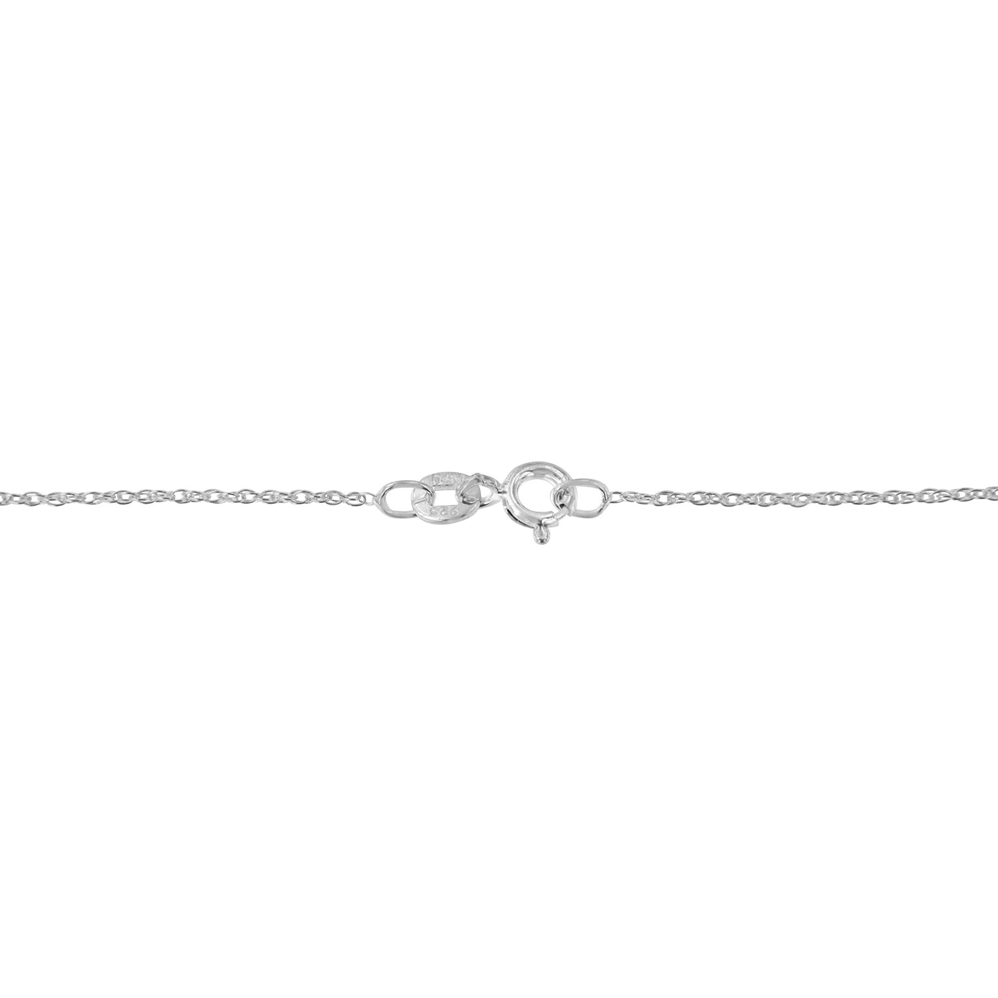 .925 Sterling Silver 1/4 Cttw Prong Set Round-Cut Diamond Cross 18" Pendant Necklace - (I-J Color, I3-Promo Quality)-4