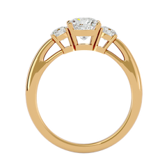 Alma Three Stone Ring