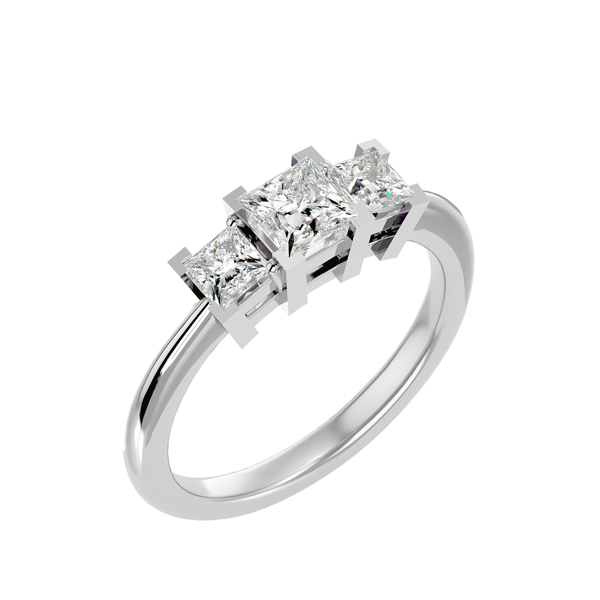 Pearl Three Stone Ring