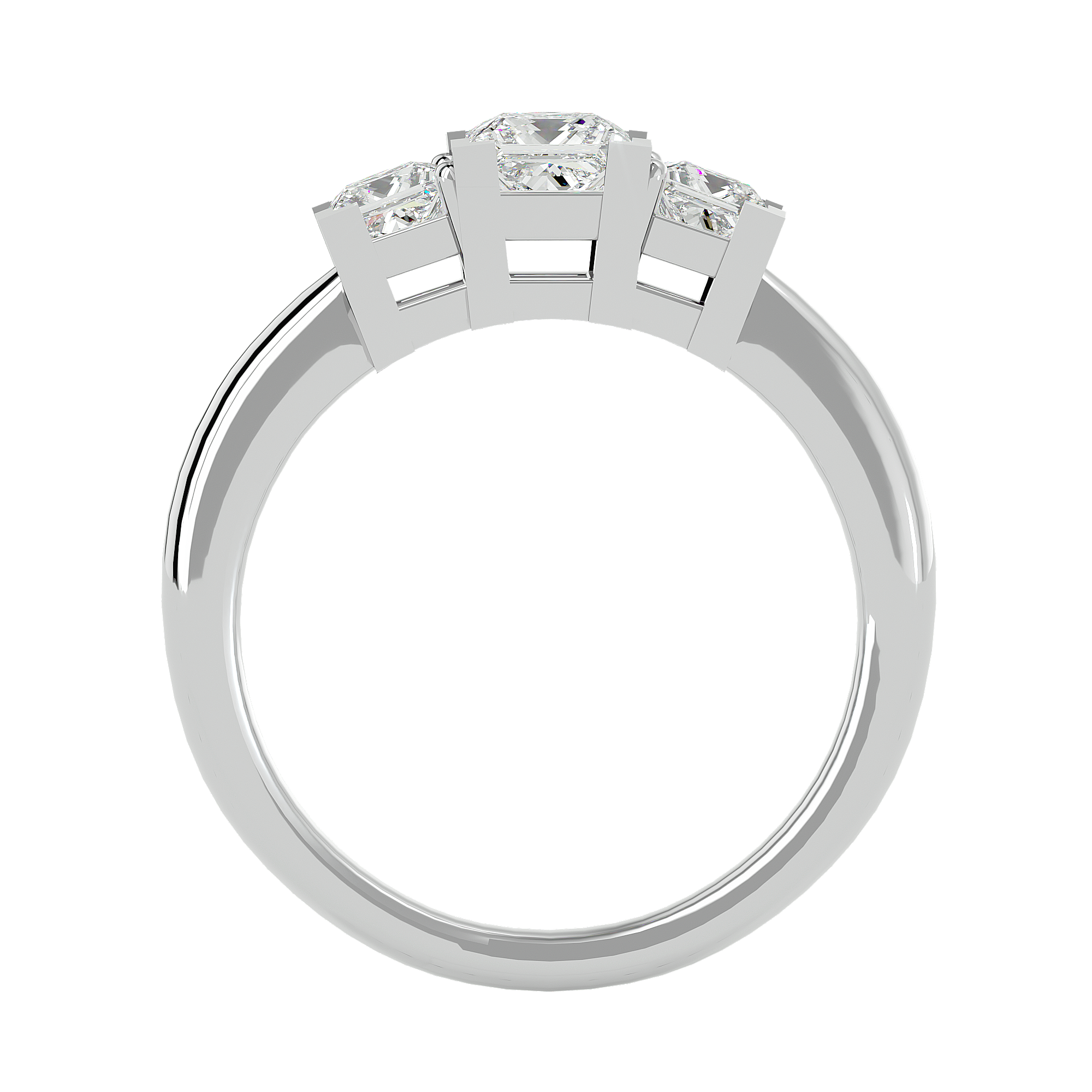 Pearl Three Stone Ring