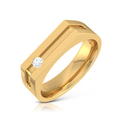 Franklin Solitaire Mens Ring
