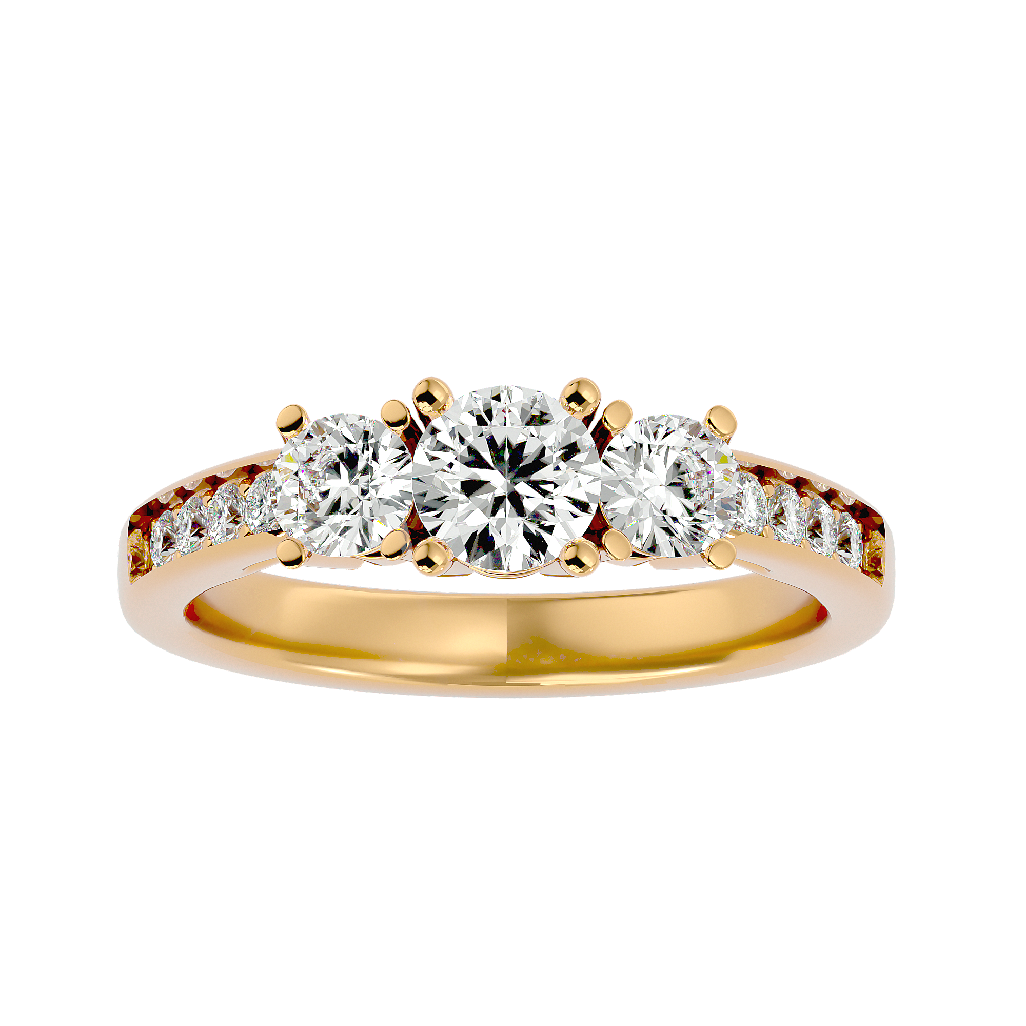 Stevie Three Stone Ring