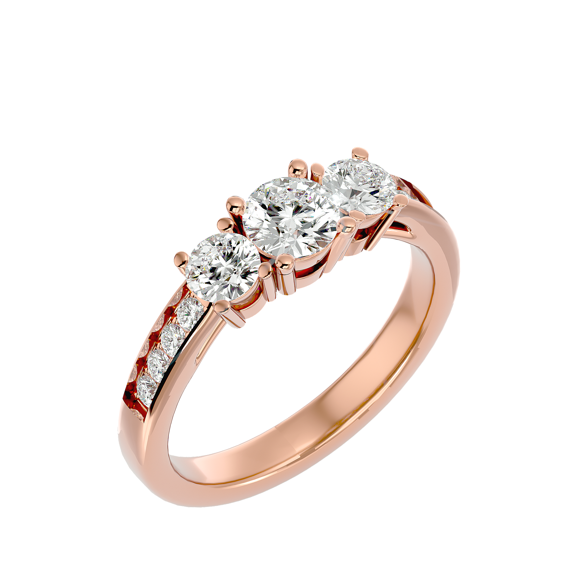 Stevie Three Stone Ring
