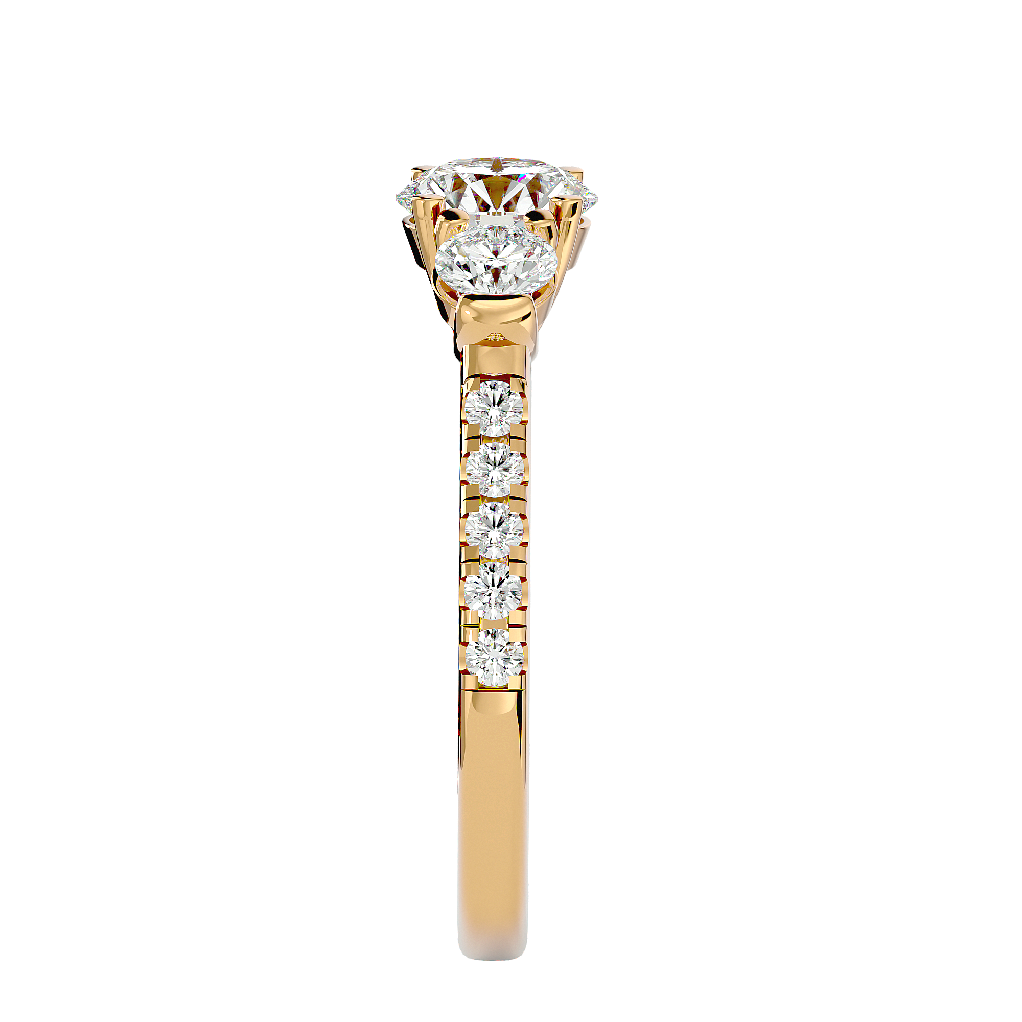 Jessie Three Stone Ring