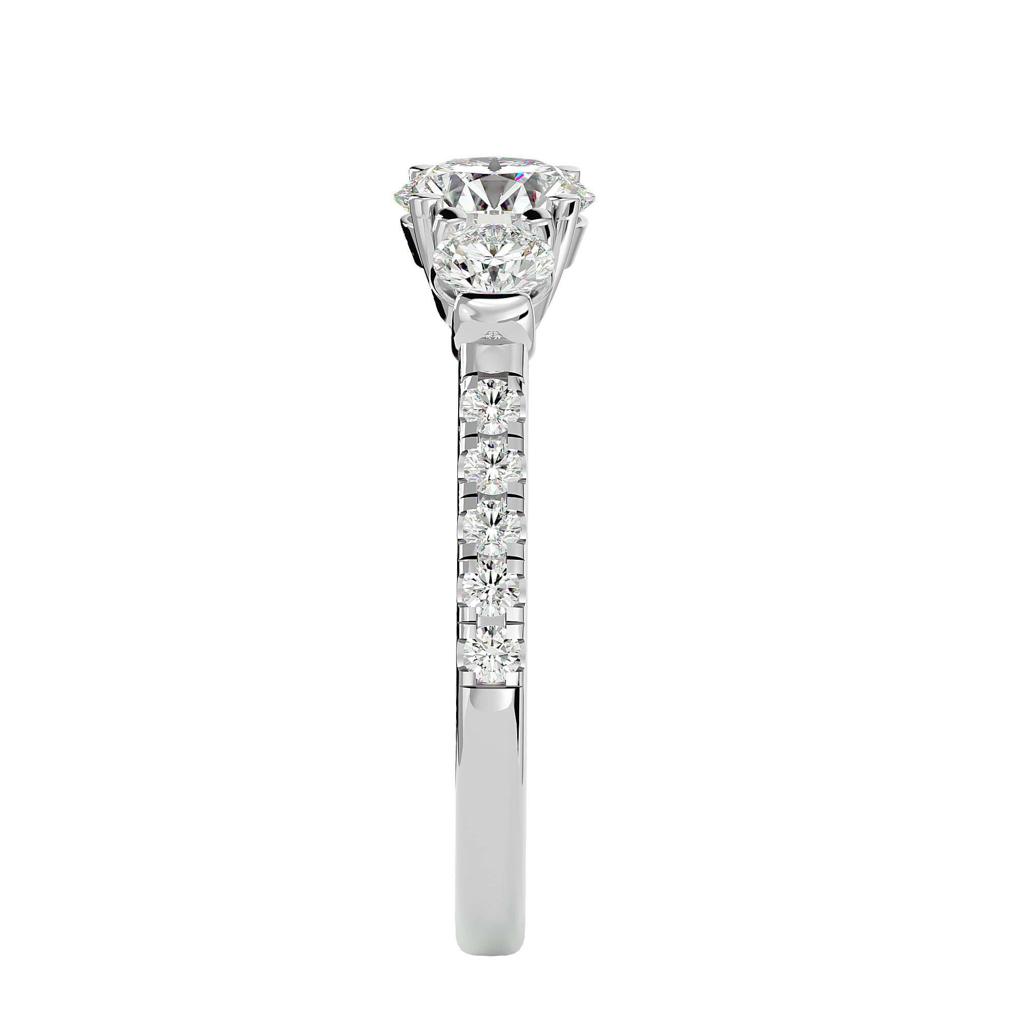 Jessie Three Stone Ring