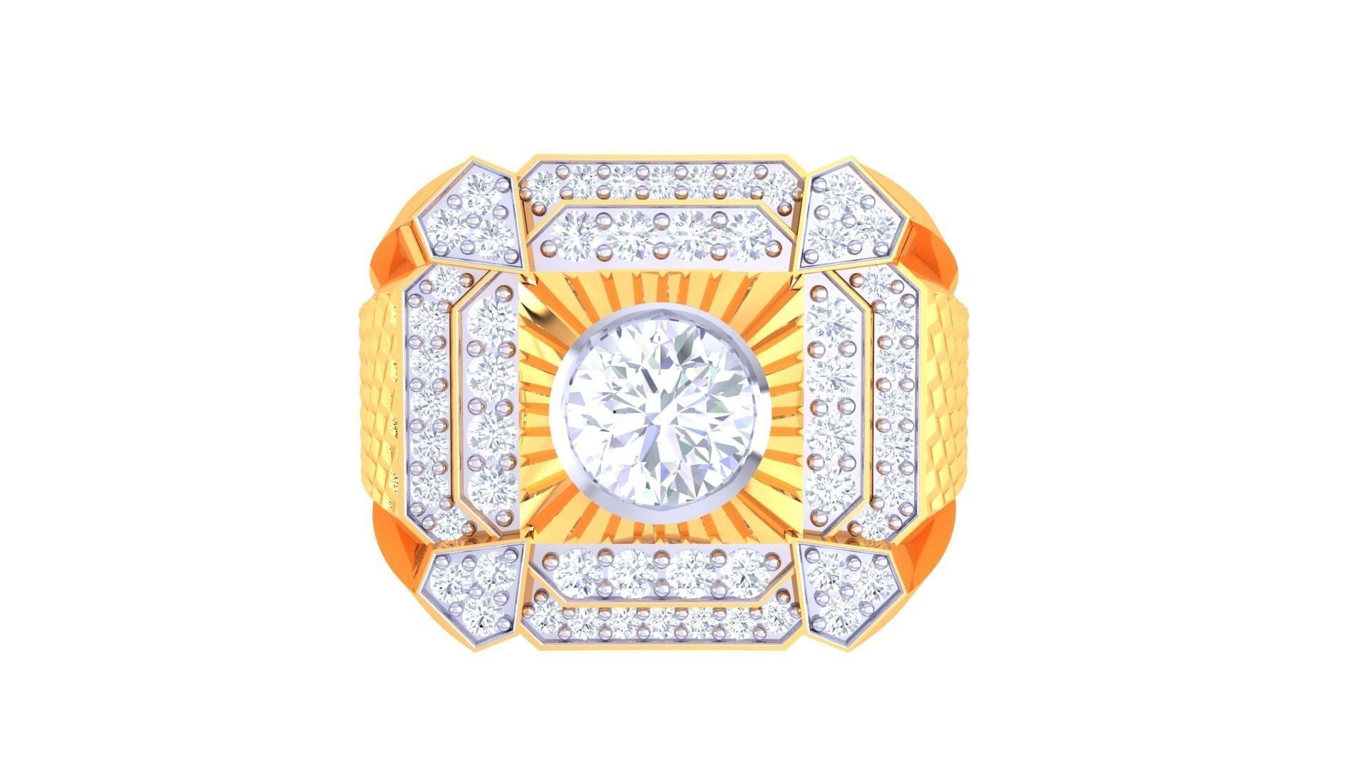 Gerald  Solitaire Mens Ring