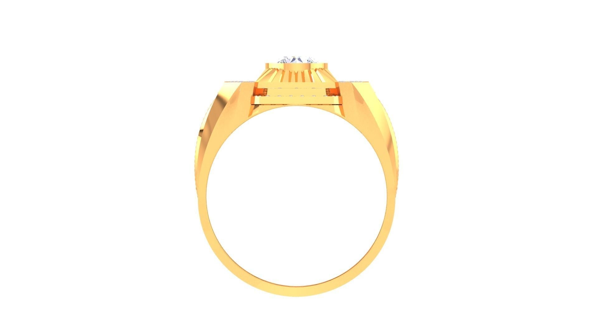 Gerald  Solitaire Mens Ring