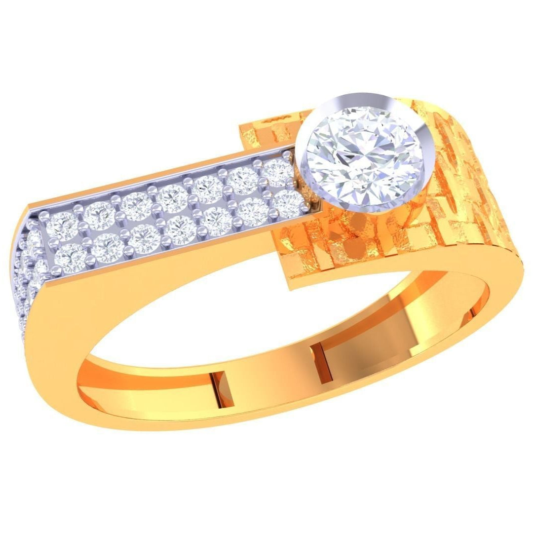Gregory Solitaire Mens Ring