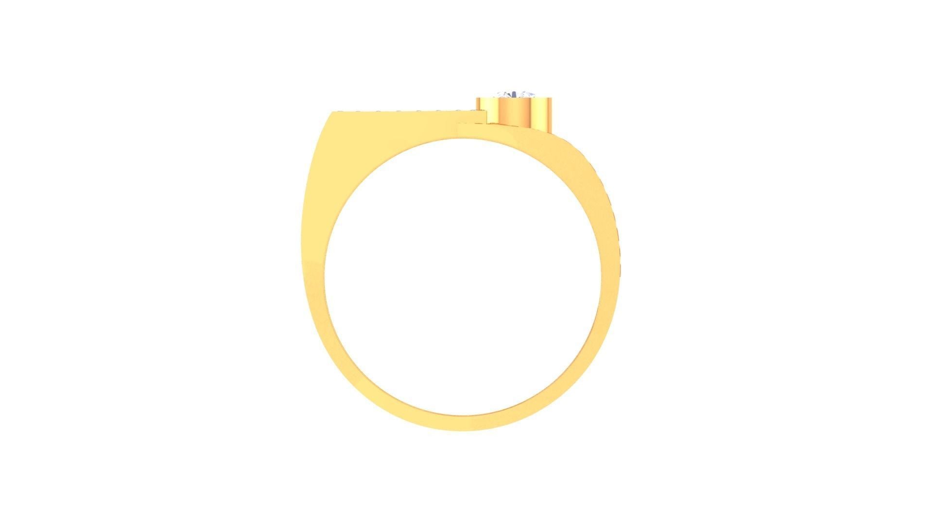 Gregory Solitaire Mens Ring