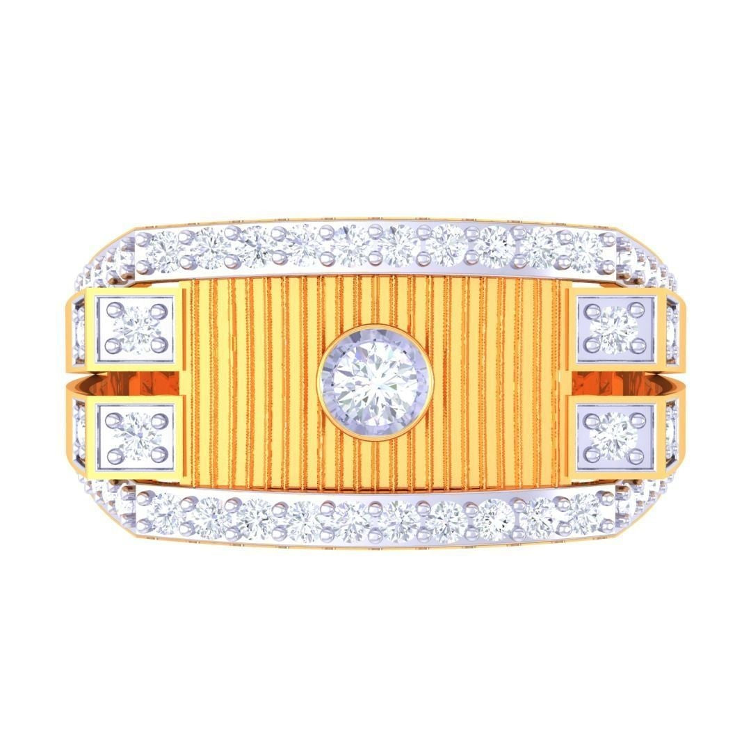 Griffin Solitaire Mens Ring