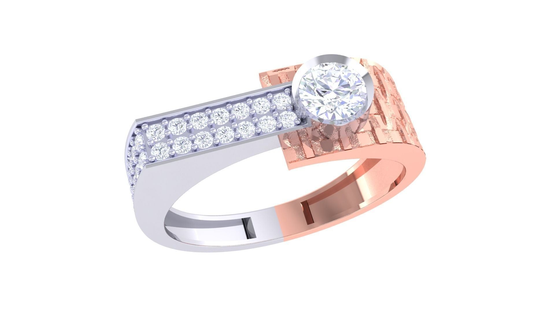 Gregory Solitaire Mens Ring
