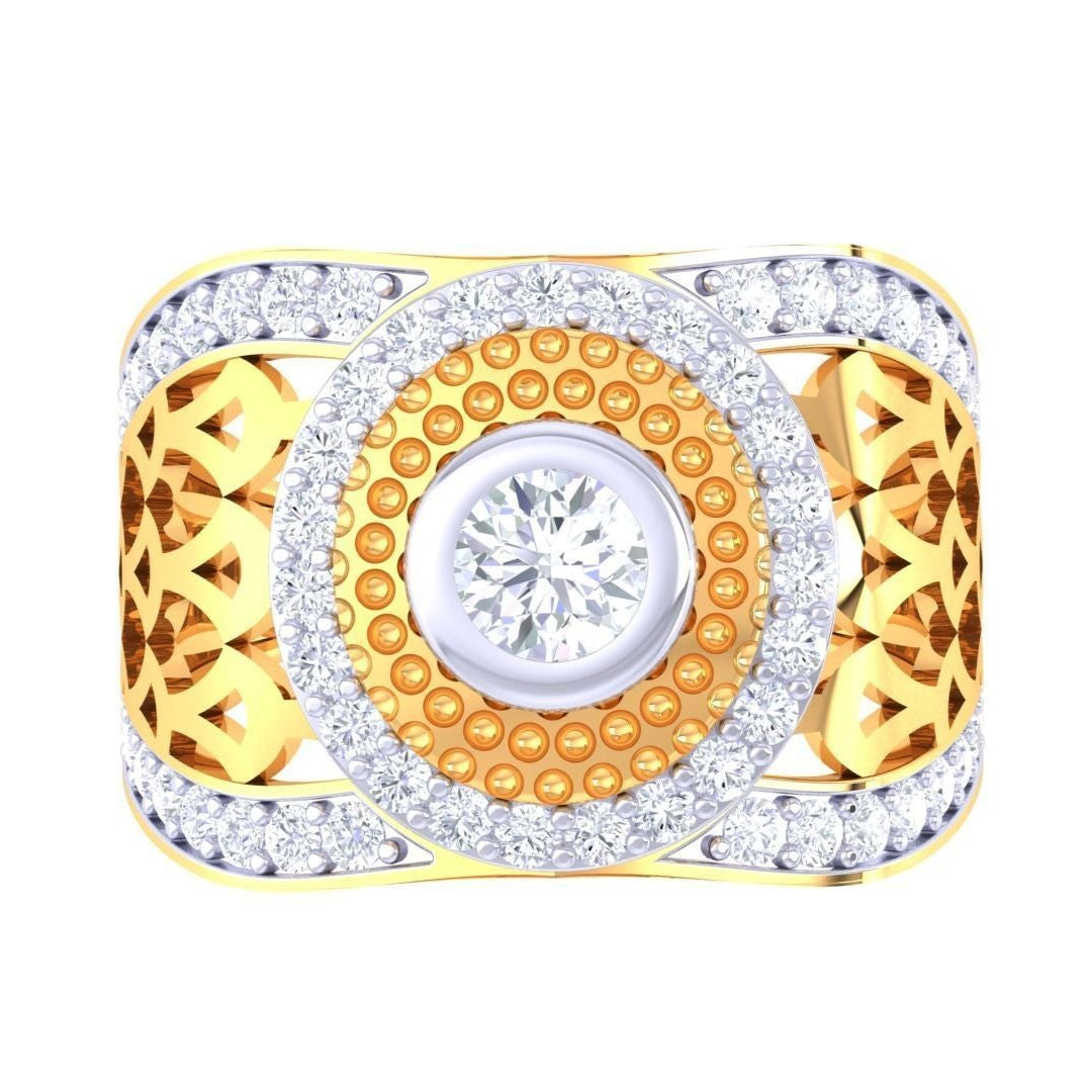 Gustav Solitaire Mens Ring