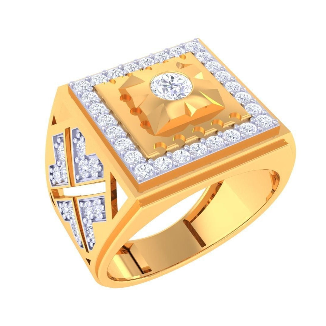 Harris  Solitaire Mens Ring