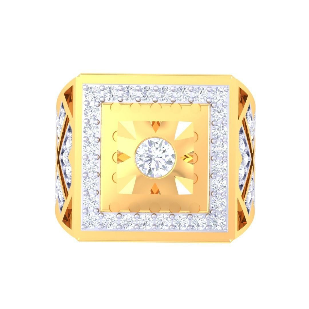 Harris  Solitaire Mens Ring