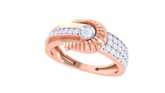 George Solitaire Mens Ring