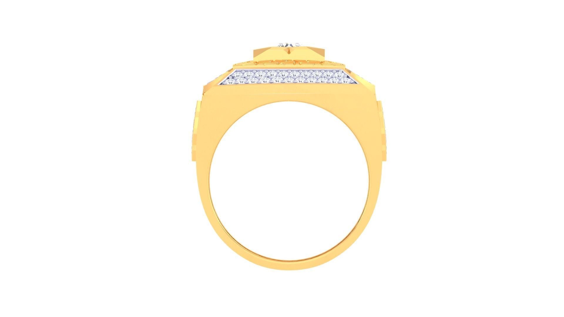 Hanson Solitaire Mens Ring