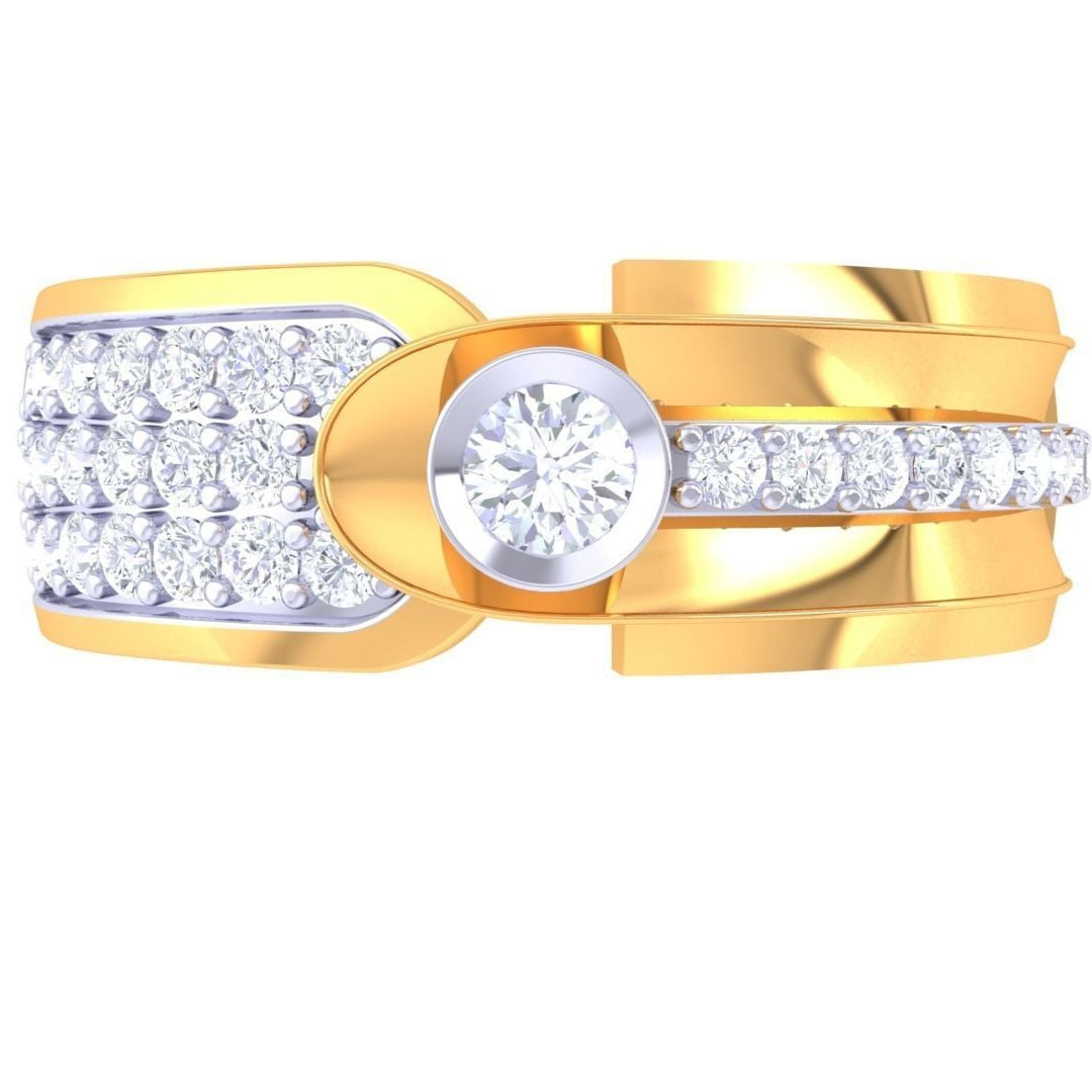 Horace Solitaire Mens Ring